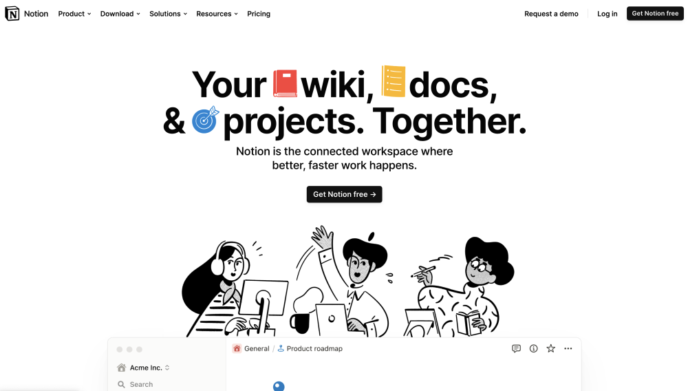 Your connected workspace for wiki, docs & projects