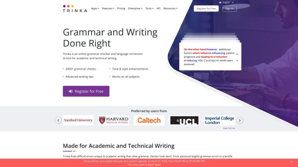 Trinka AI - Grammar Checker Tool