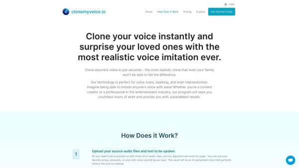 Clone Anyone's voice in seconds with AI