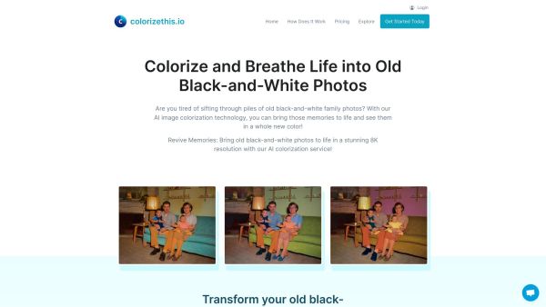 Colorize black and white photos w AI