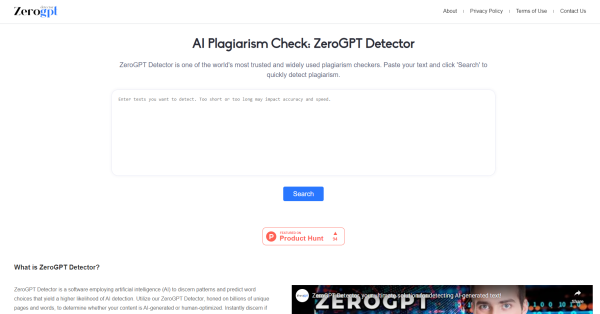 ZeroGPT Detector