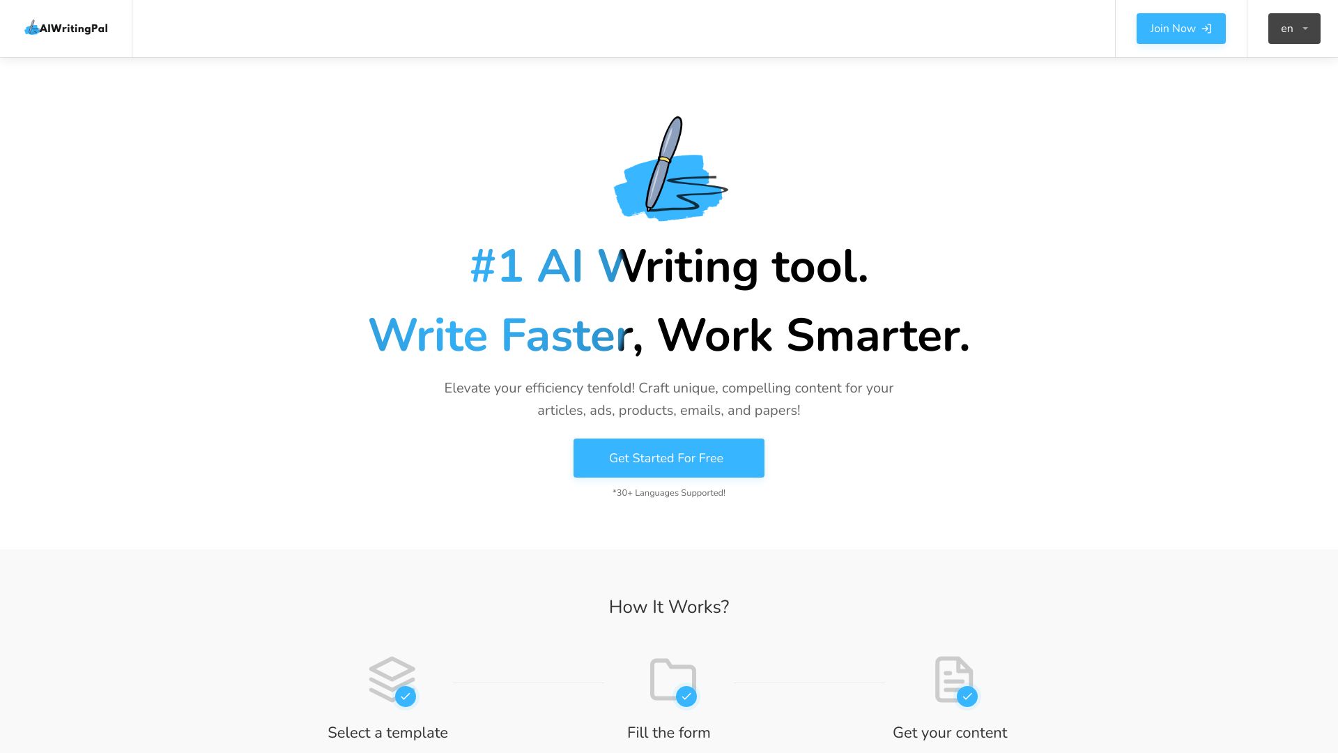 AIWritingPal - AI Writing Assistant