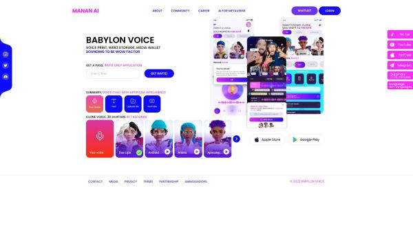 Babylon Voice - AI Voice GPT and VoiceID