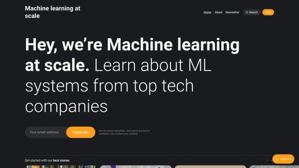 Machine learning at scale