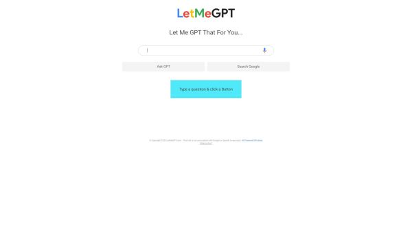 LMGTFY + GPT = LetMeGPT