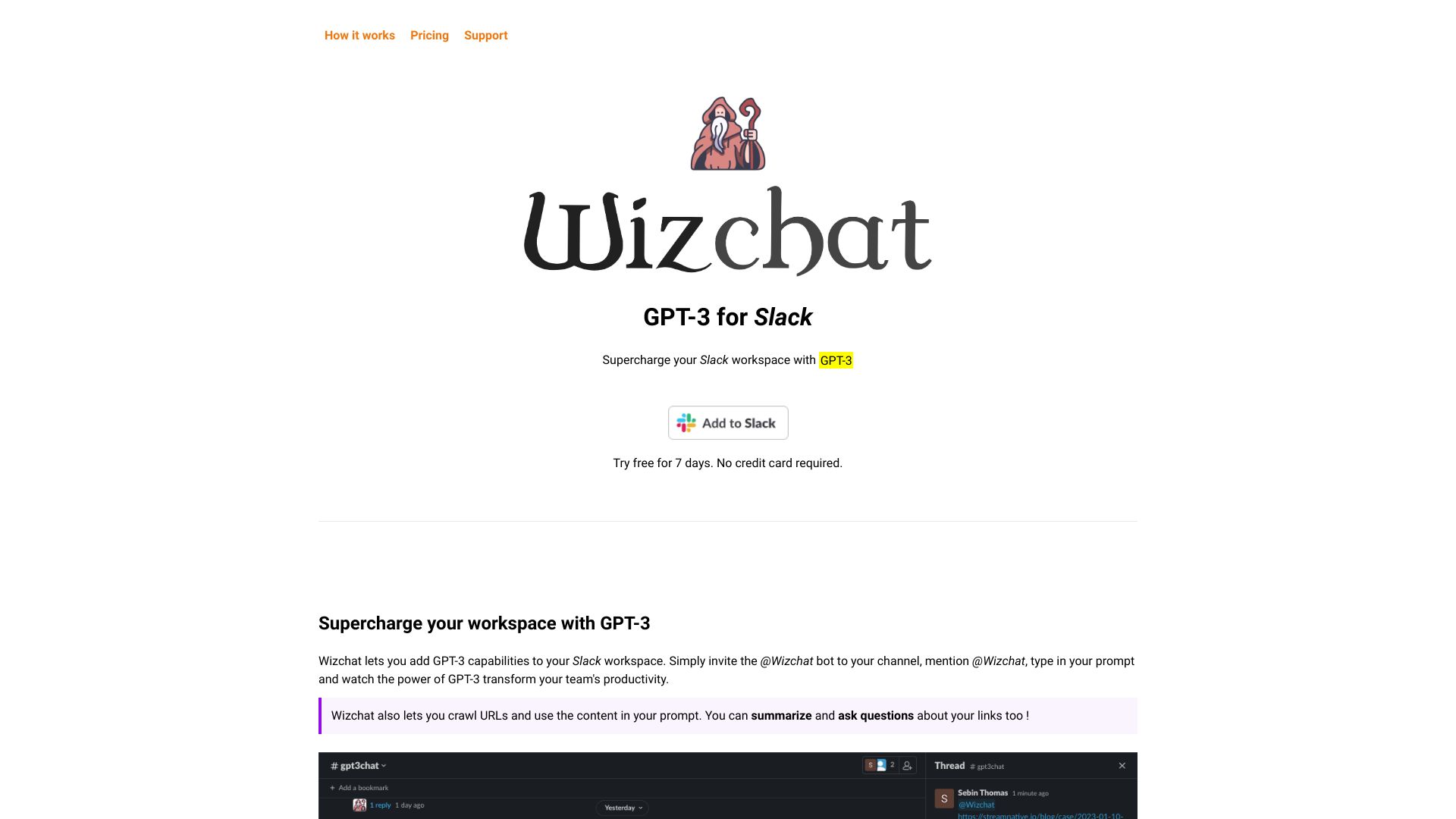 WizChat screenshot