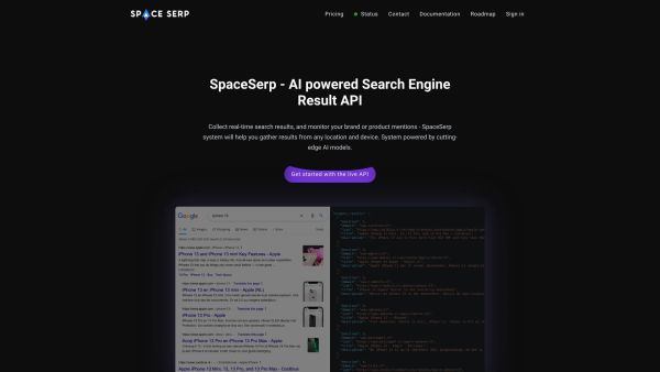 SpaceSerp - Powerful SERP API