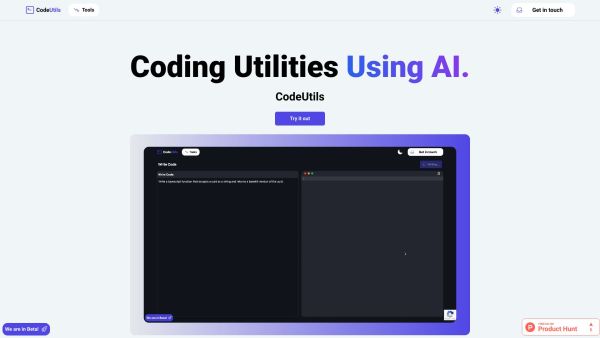 Code Utilities Powered by AI
