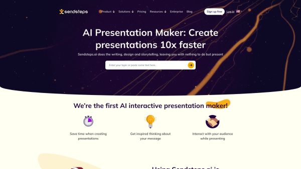 Sendsteps.ai: First AI Presentation Tool