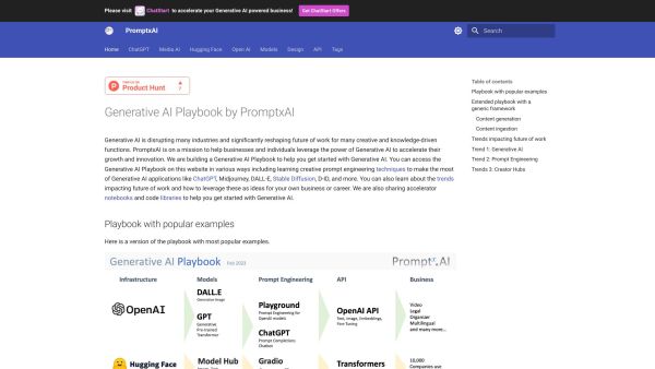 PromptxAI Generative AI Playbook and App