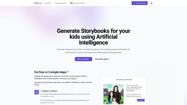 OpenSource Ai Stories Generator