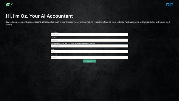 Oz - Your AI Accountant