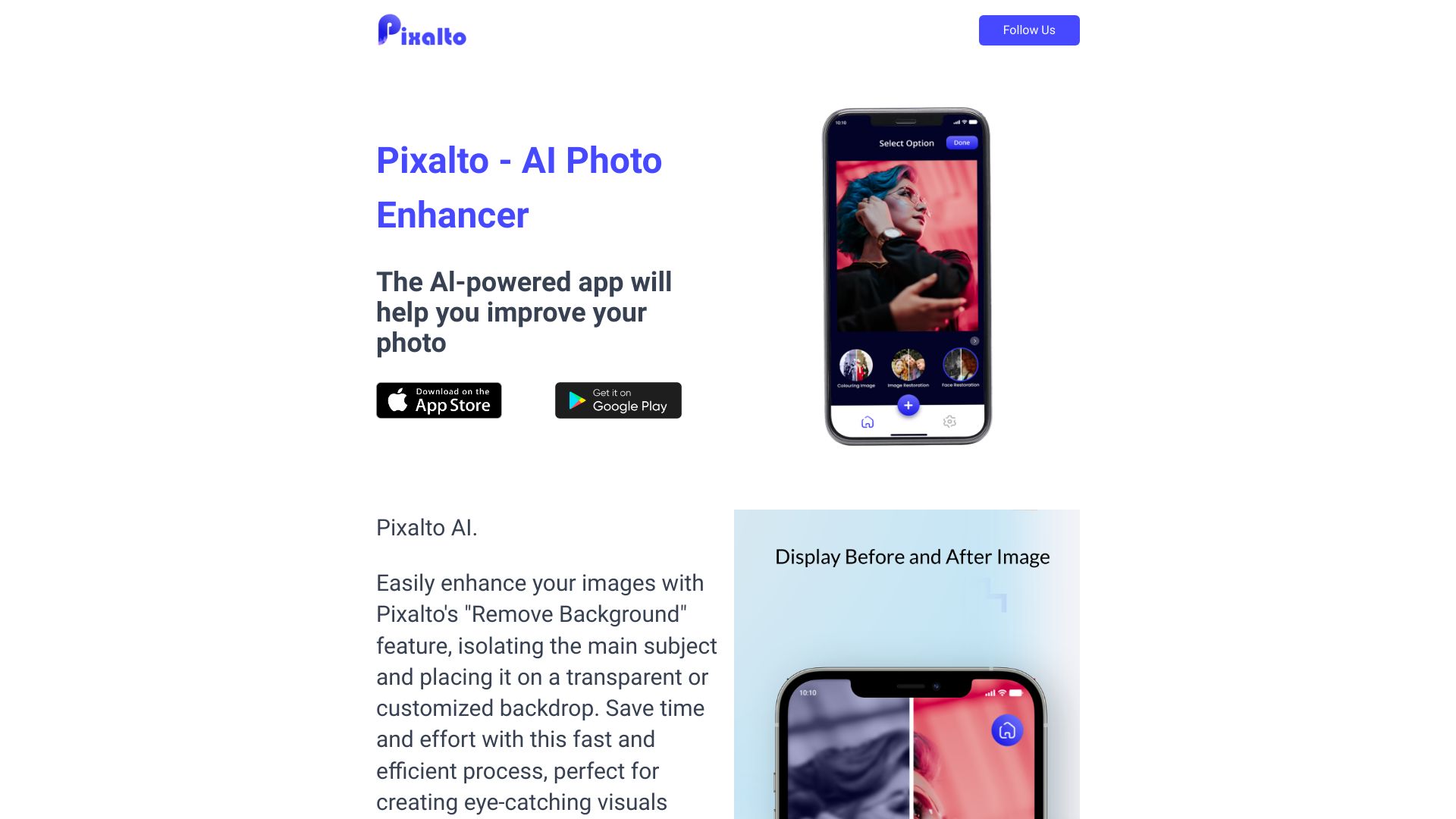 Pixalto - AI Photo Enhancer