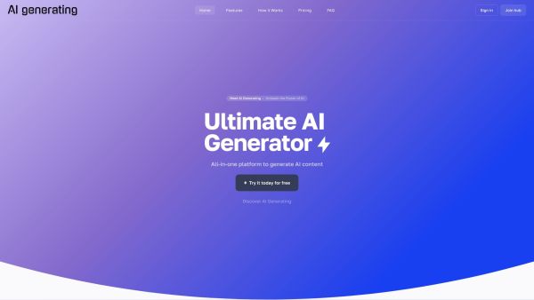 AI generating - Ultimate AI Generator