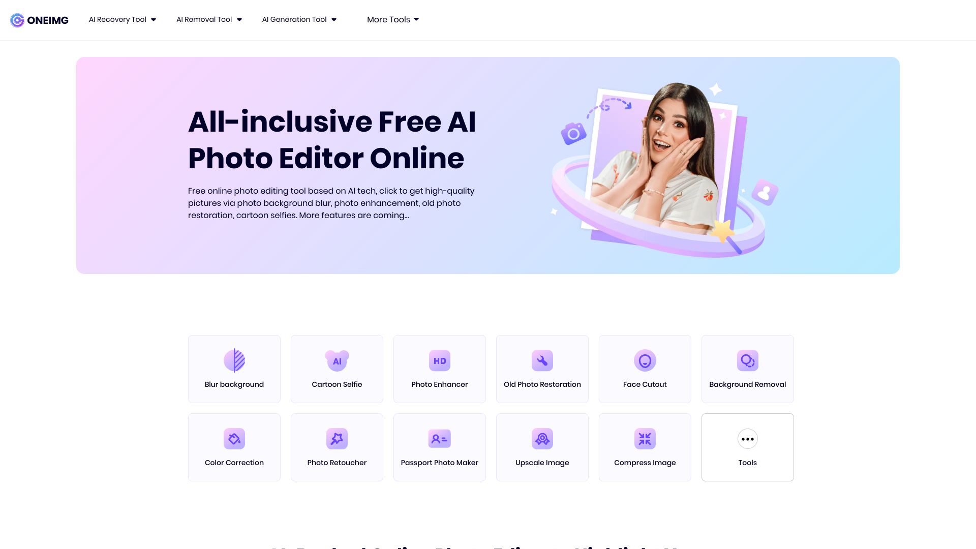 ONEIMG | Free Photo Editor Online & Best Photo Editing Tool