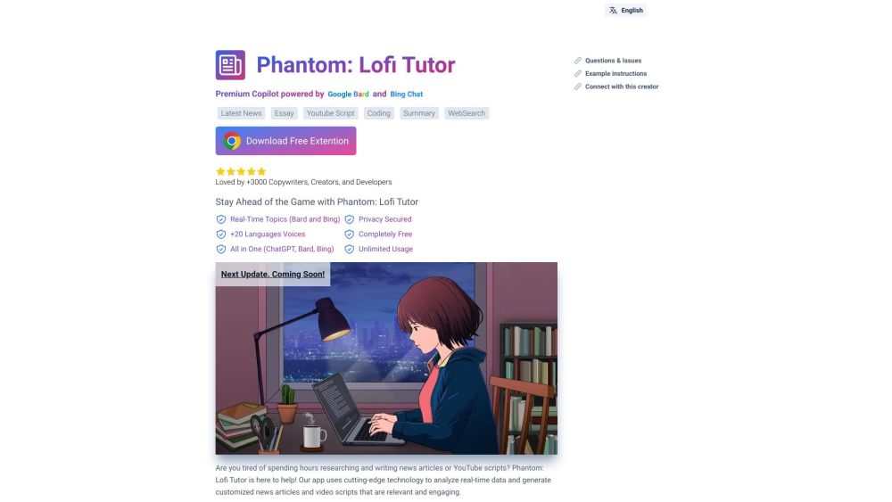 Phantom: Lofi Tutor (FREE & Unlimited)