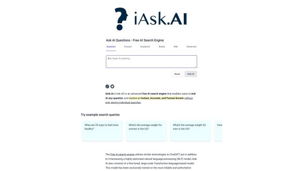 iAsk Ai Generative Ai Search Engine