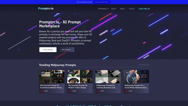 Promptrr - AI Prompt Marketplace
