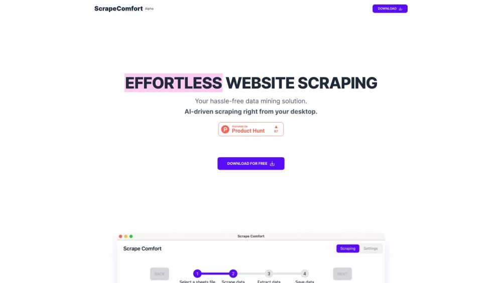 Scrape Comfort Preview