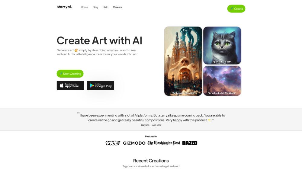 starryai - AI Art Generator App - AI Art Maker
