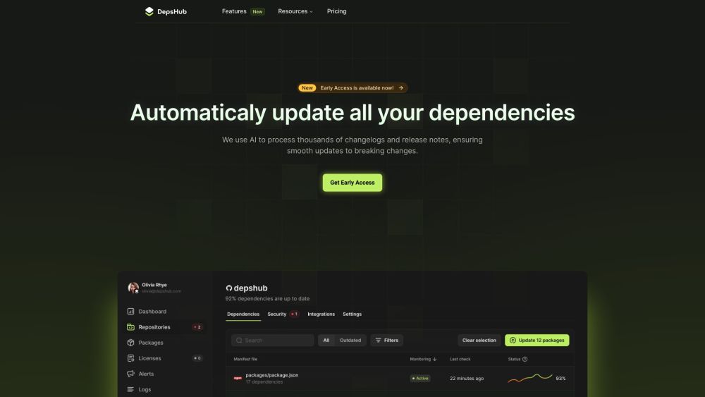 DepsHub Preview