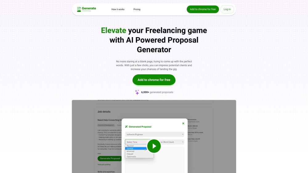 AI-Powered Proposal Generator Preview