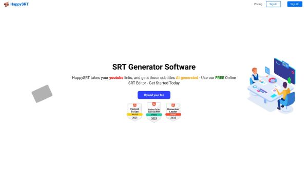 HappySRT | AI Generated SRT & Editor