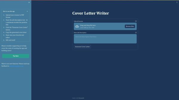 Cover Letter Writer