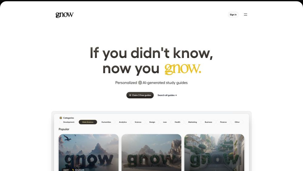 Gnow Preview