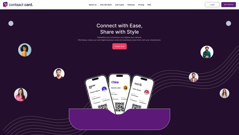 contaact card. Preview