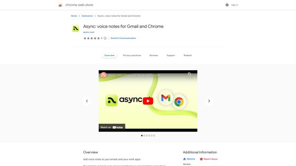 Async for Gmail and Chrome