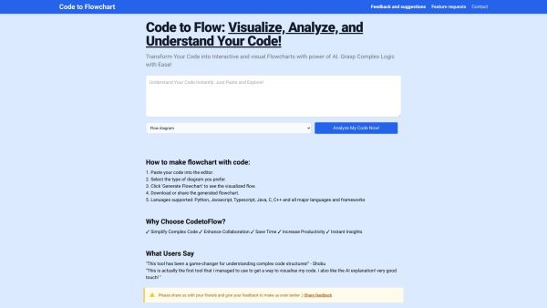 Code to Flow: Visualize your code