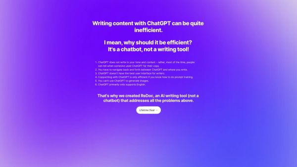 ChatGPT for Copywriting - Lifetime Deal