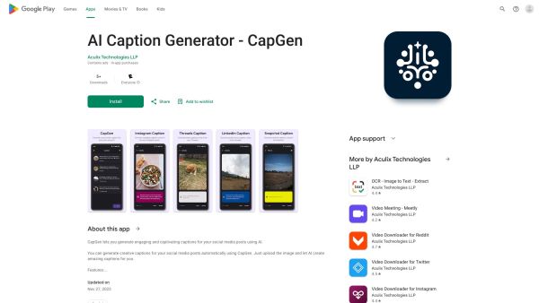 CapGen - AI Caption Generator