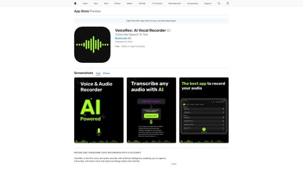 VoiceRec: AI Vocal Recorder