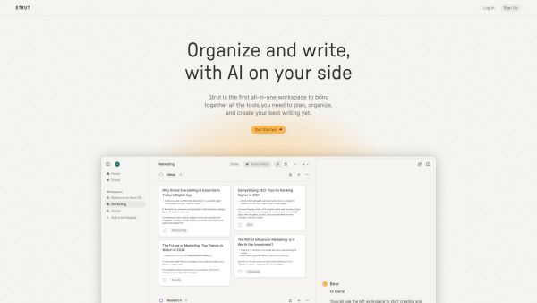 Strut — Organize and write with AI