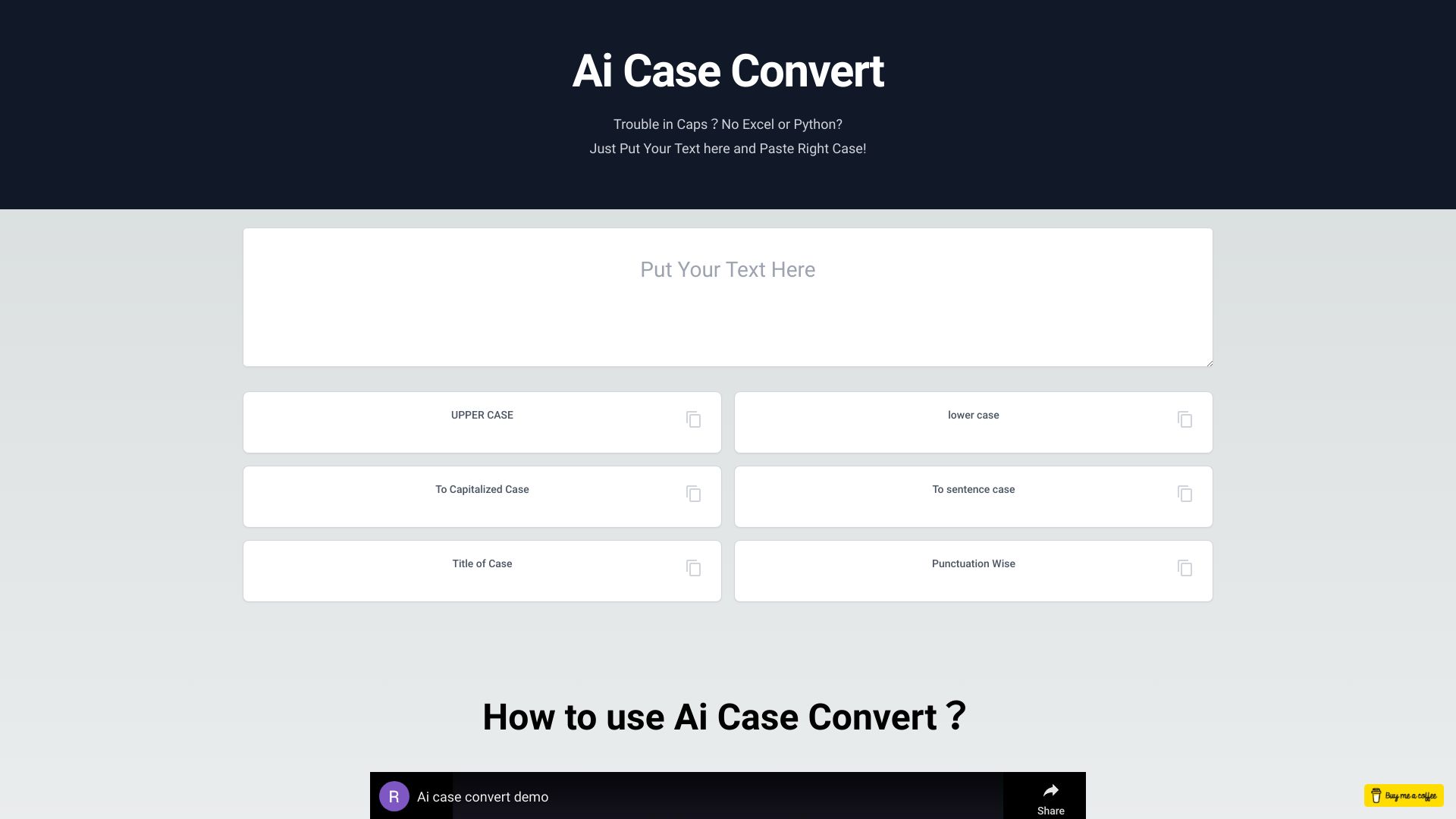 Sentence on sale case converter