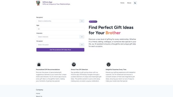 Giftron: Personalized Gift finder