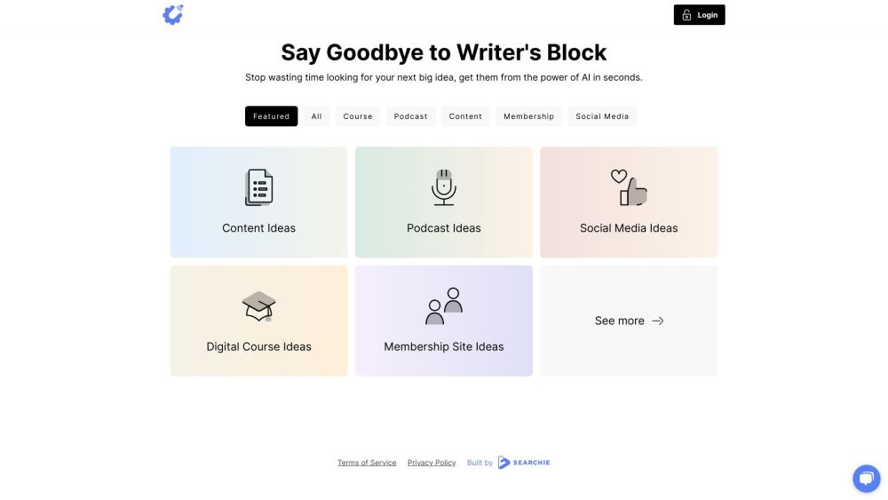Idea Generators - Copy Creator Preview