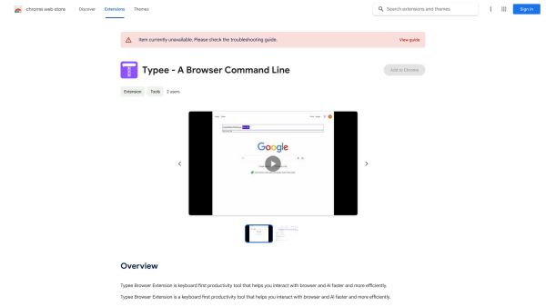 Typee Browser Extension