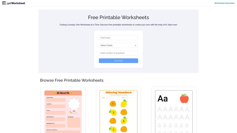 Get Worksheet Preview