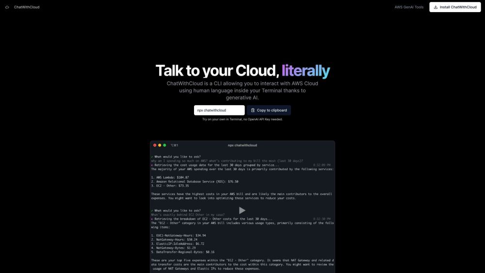 ChatWithCloud Preview
