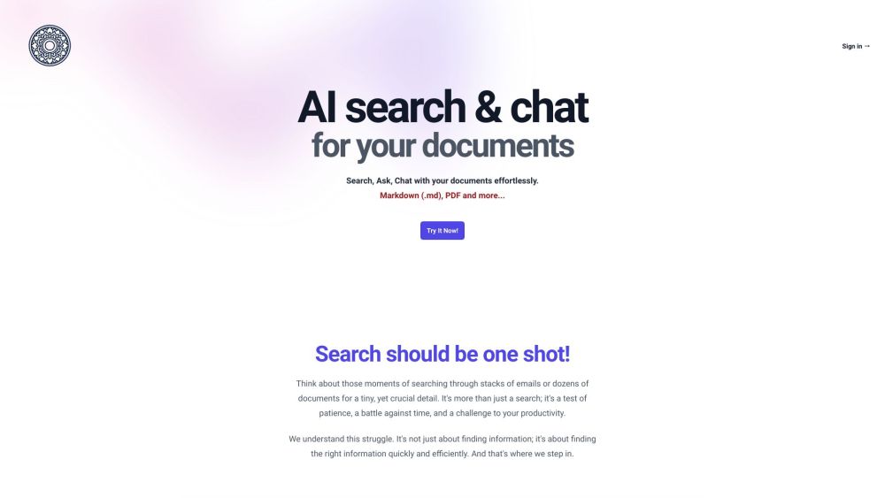 SearchMyDocs.ai Preview