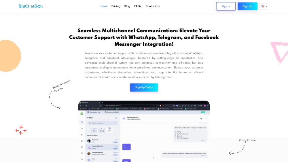 BluChatBot Preview