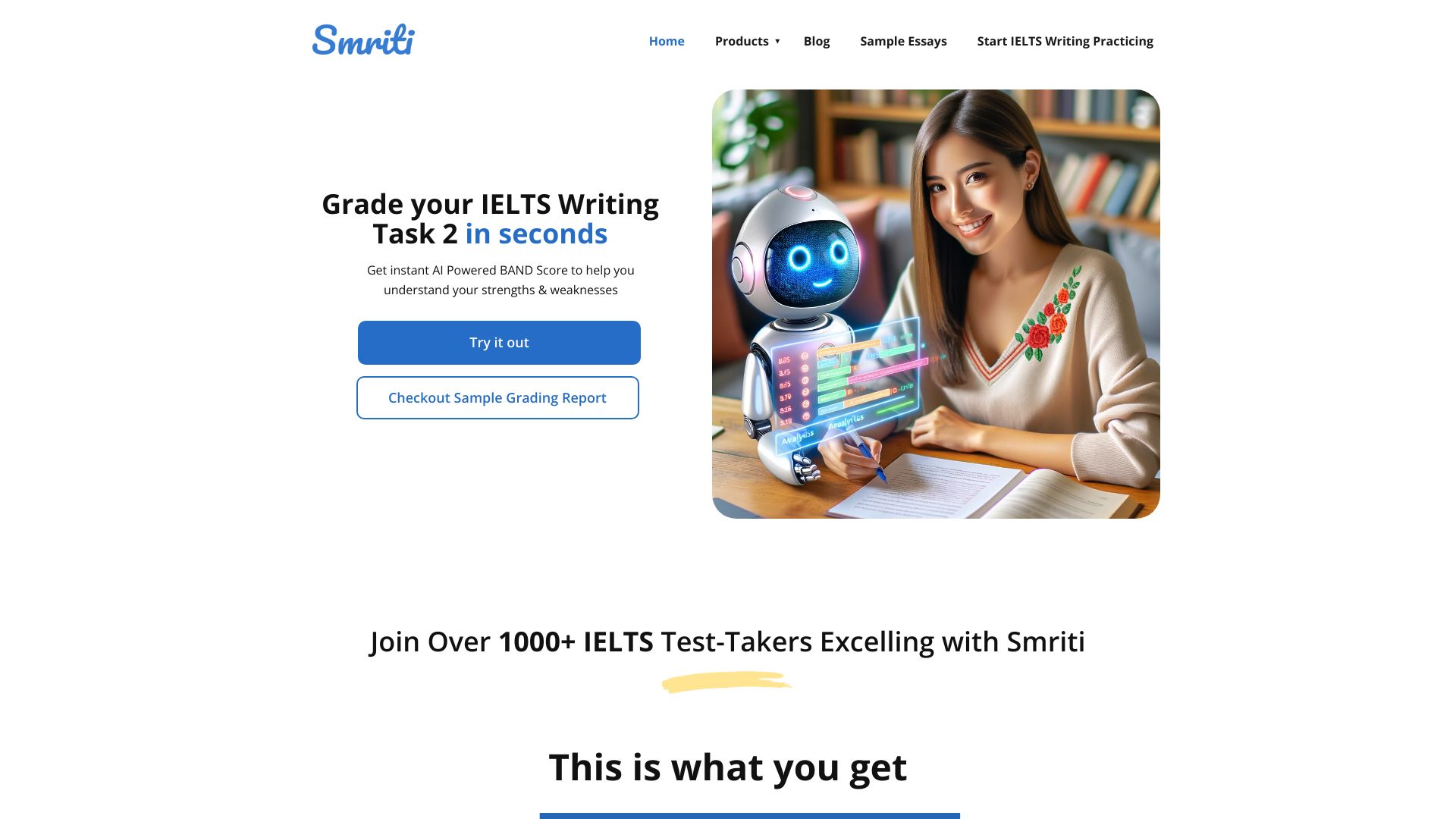 Smriti IELTS Writing Checker