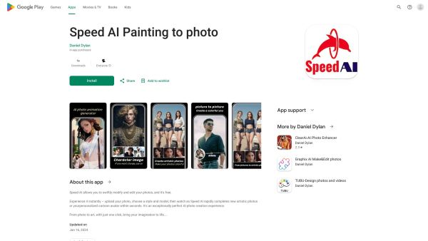 Speed AI Painting to photo