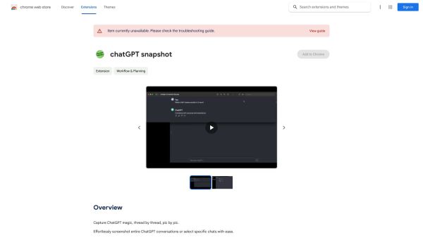 chatGPT snapshot