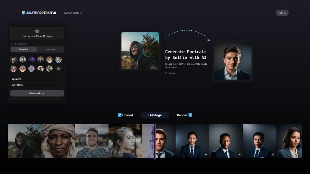 Business Portrait AI Preview