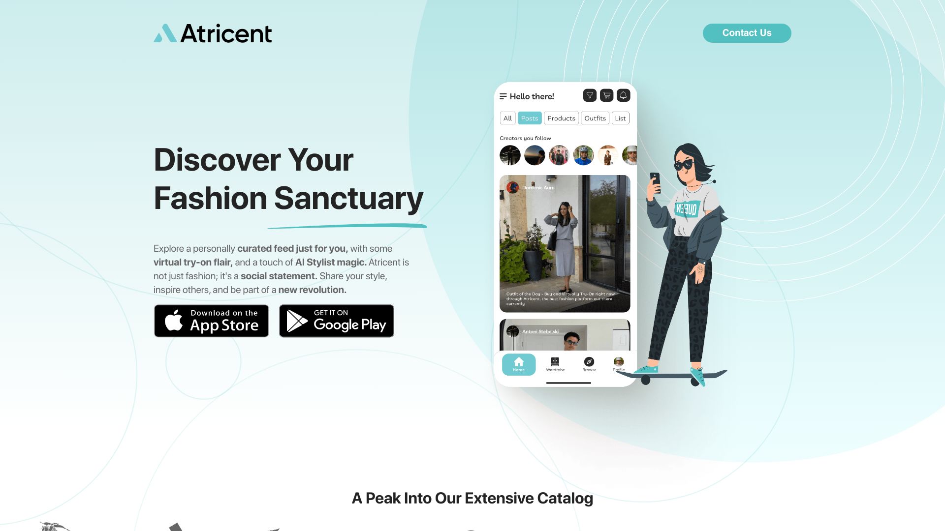 Atricent: The Personal Social AI-Stylist