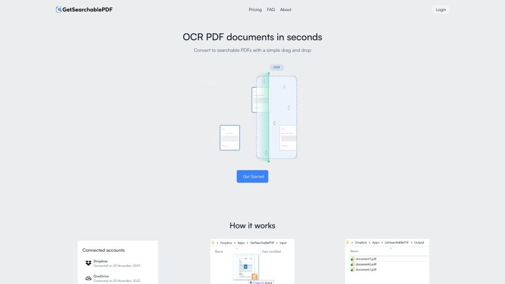 GetSearchablePDF Preview